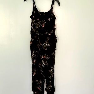 Black Floral Jumpsuit